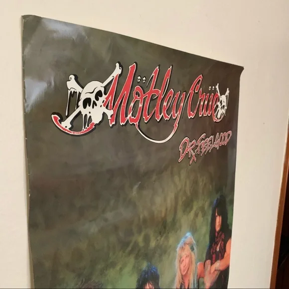 Vintage 1989 Motley Crue Dr. Feelgood Vintage Poster 30” x 20” - Picture 5 of 8